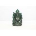 Statue Idol God Lord Ganesha Ganesh Figurine Natural Green Jade Stone E120